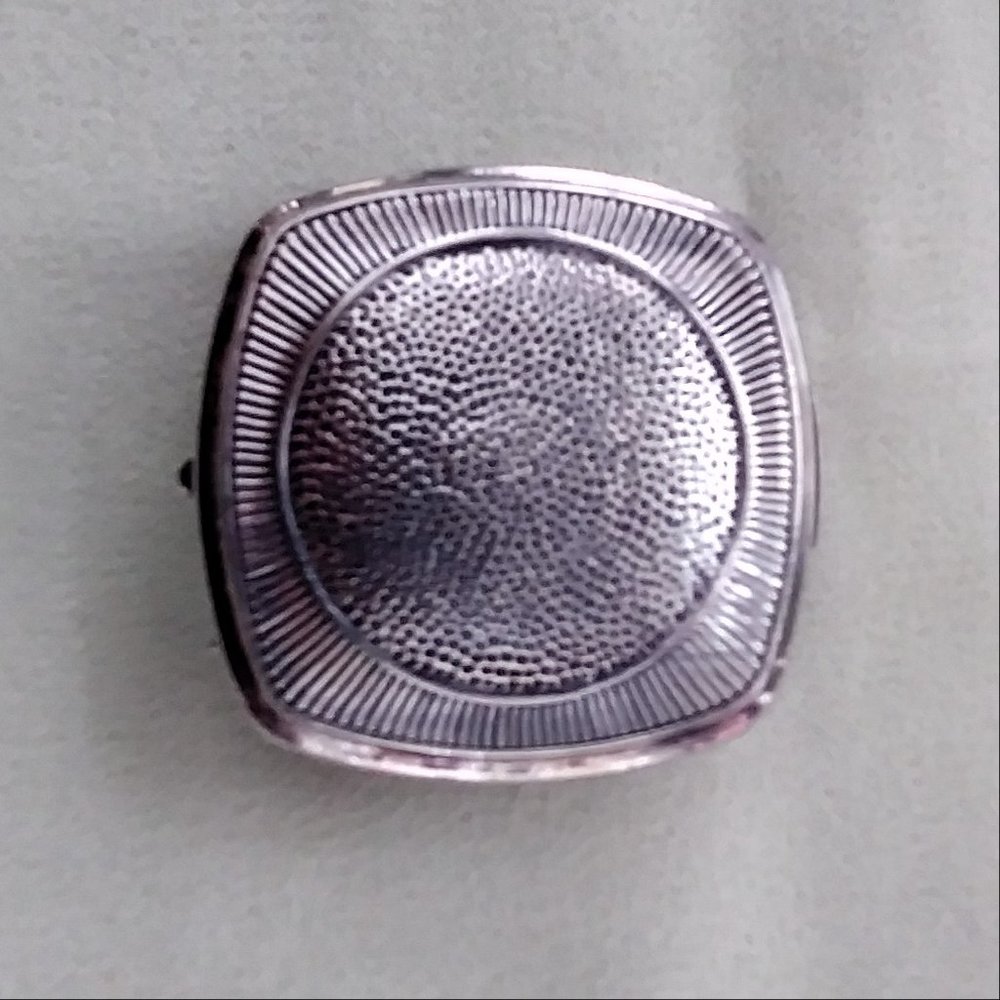 Silver Plated Ladies Compact Fairies  Art Nouveau - Picture 2 of 4